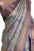 Pure Shaded Brocade Zari Crepe Silk Saree